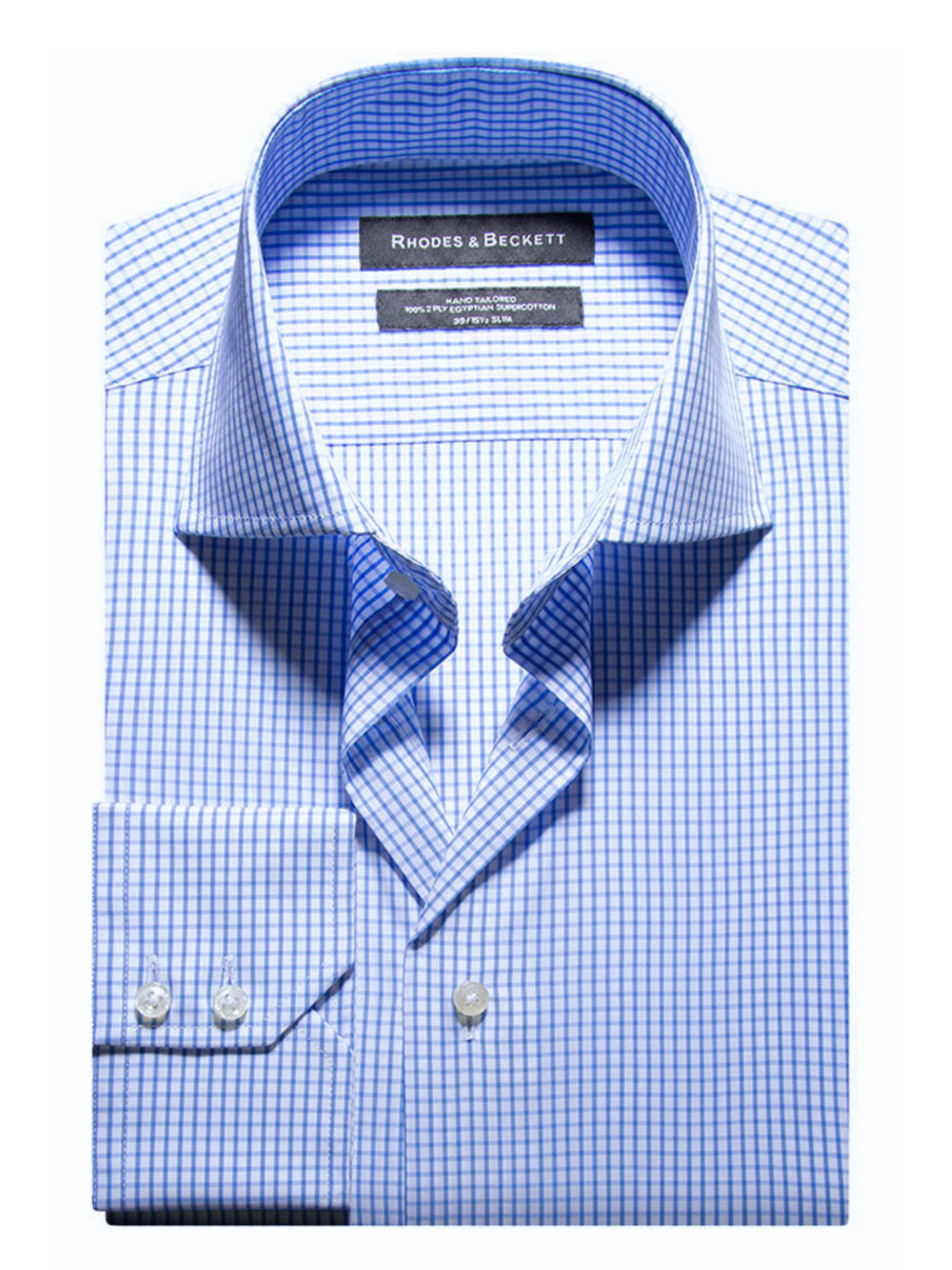 Sky Poplin Check