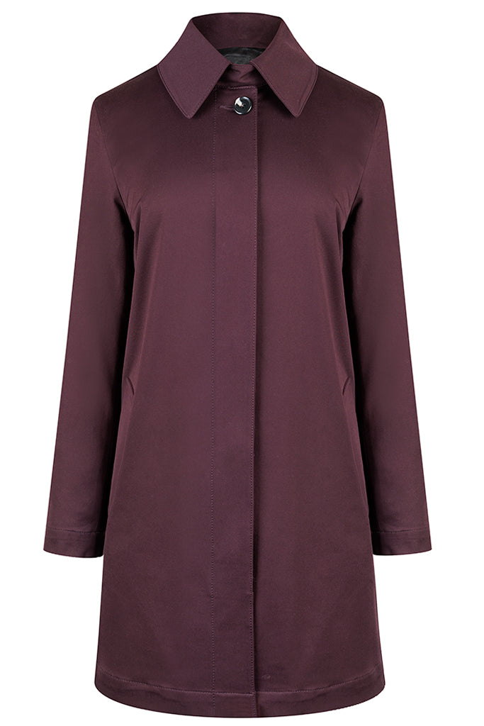 Burgundy Mia Coat