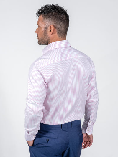 Blush Oxford Stripe