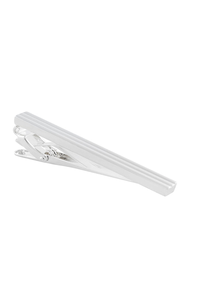 Silver Spiration Tie Clip